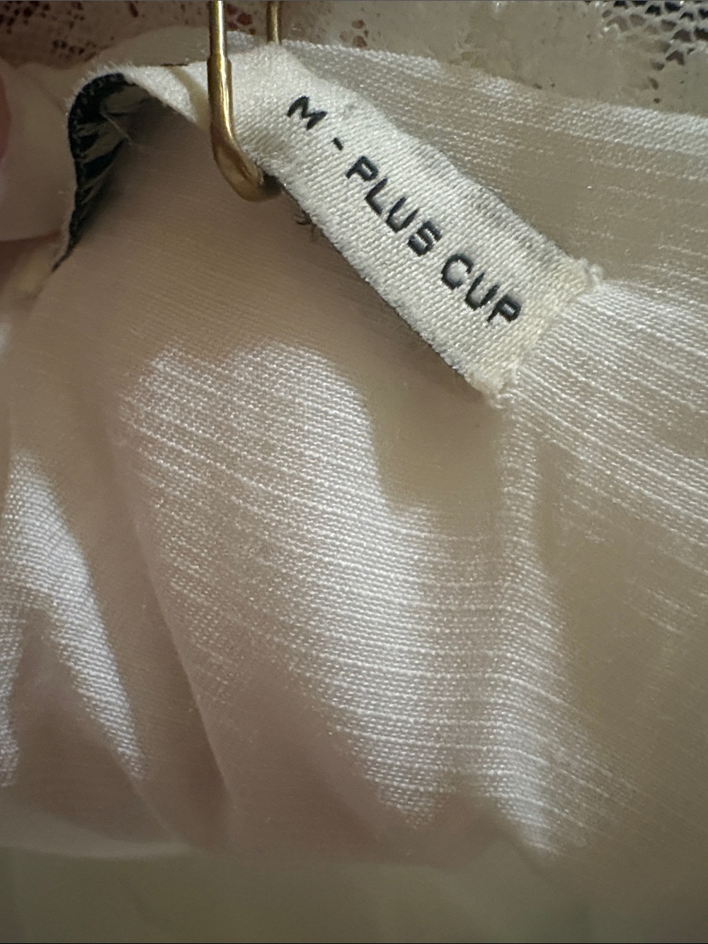 House of CB White Odessa Dress Tag with Pink Cord - Picture 4 of 4